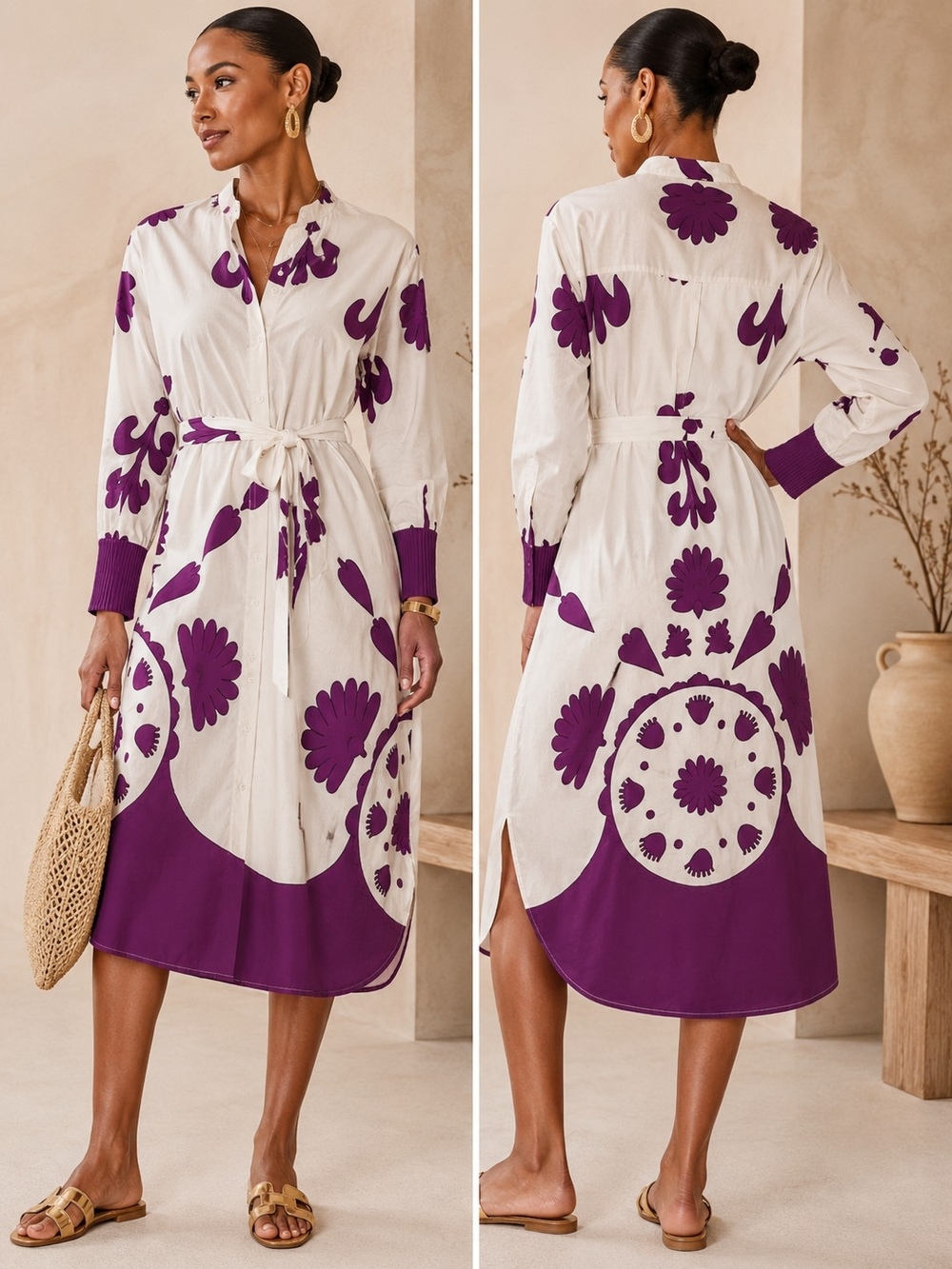 Civico 51 Made in Italy Shirt Dress – Size Medium